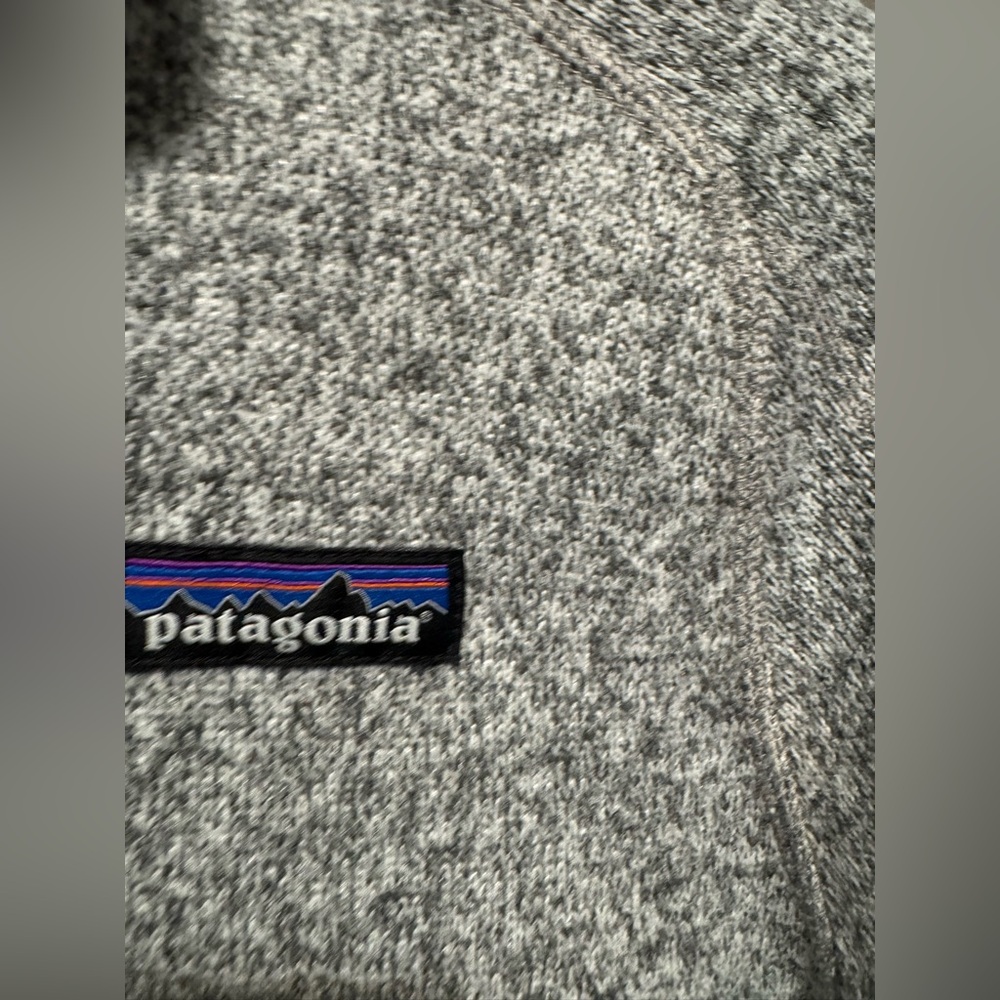Patagonia Half Zip Better Sweater Heather Gray Fleece Jacket - Picture 3 of 8